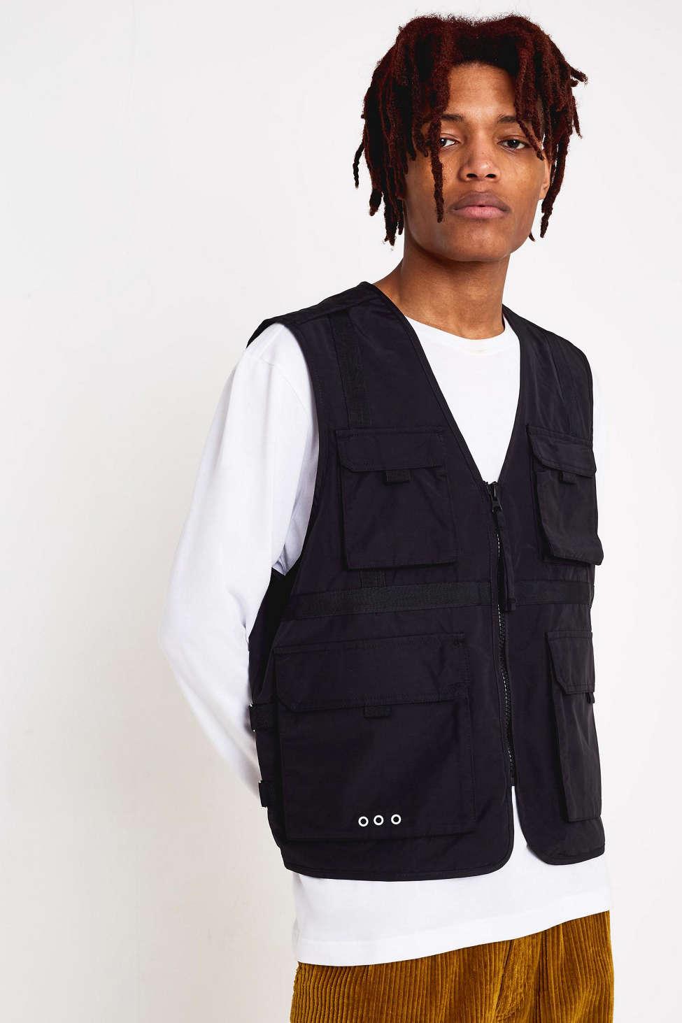 Urban Outfitters Uo Utility Vest in Blue for Men - Lyst