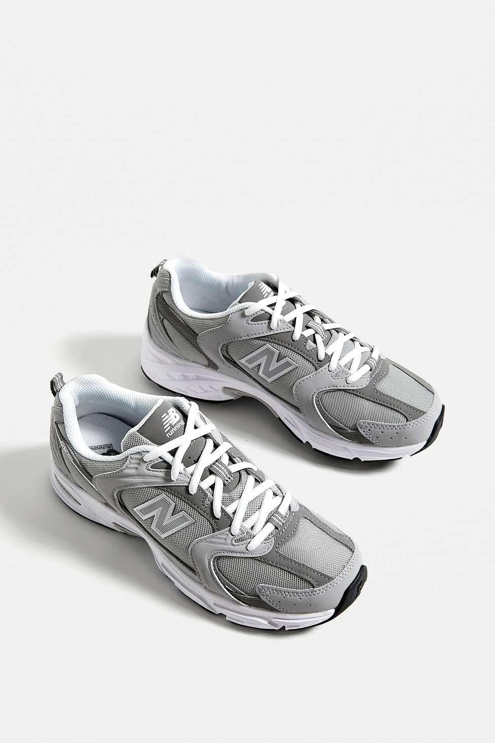 New Balance 530 Silver & Grey Trainers in Grey | Lyst UK