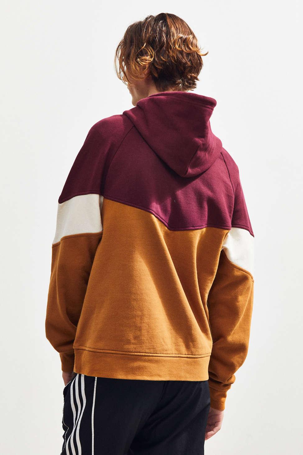 Uo colorblocked outlet hoodie sweatshirt