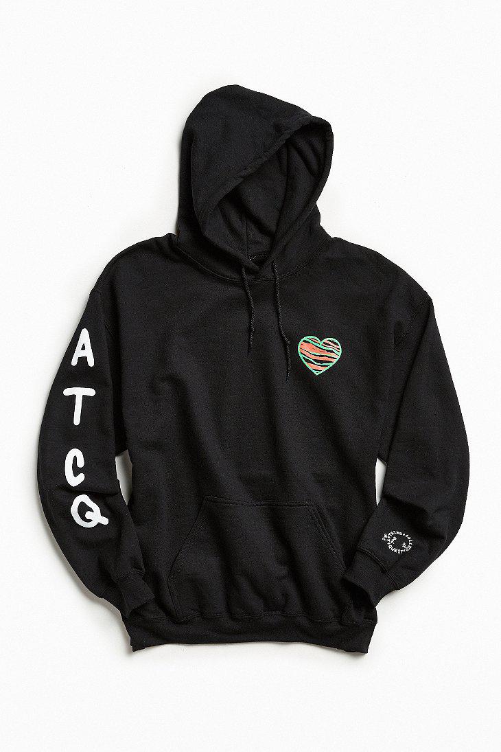 Urban Outfitters A Tribe Called Quest Hoodie Sweatshirt in Black for
