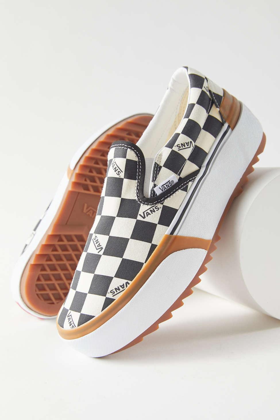 Vans Checkerboard Stacked Slip-on Sneaker | Lyst