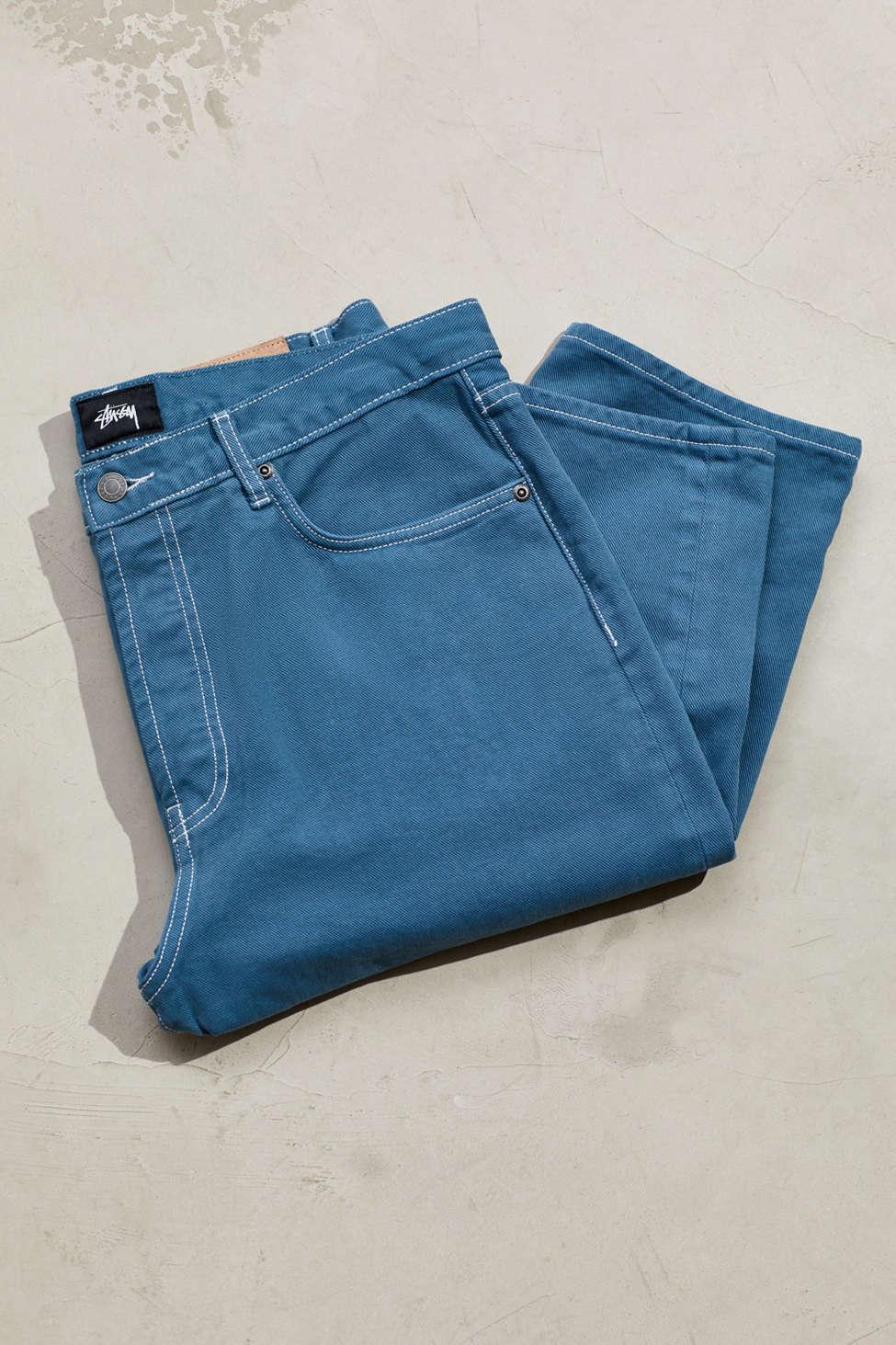 Stussy Denim Big Ol' Overdyed Jean in Blue for Men | Lyst Canada
