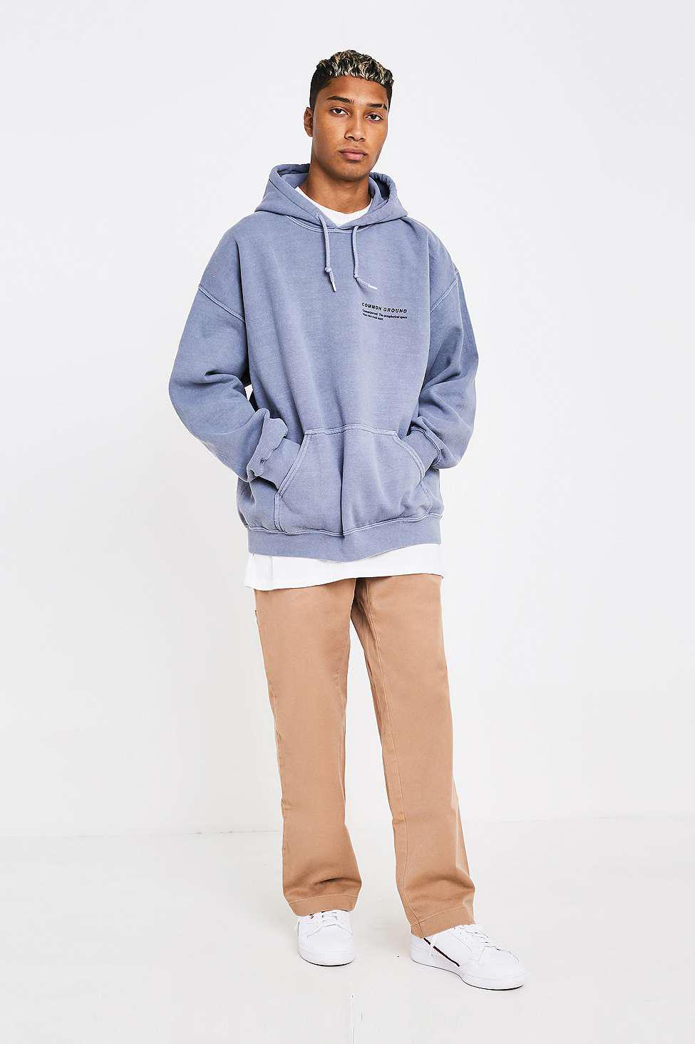 Uo rare breed washed grey hoodie Clearance