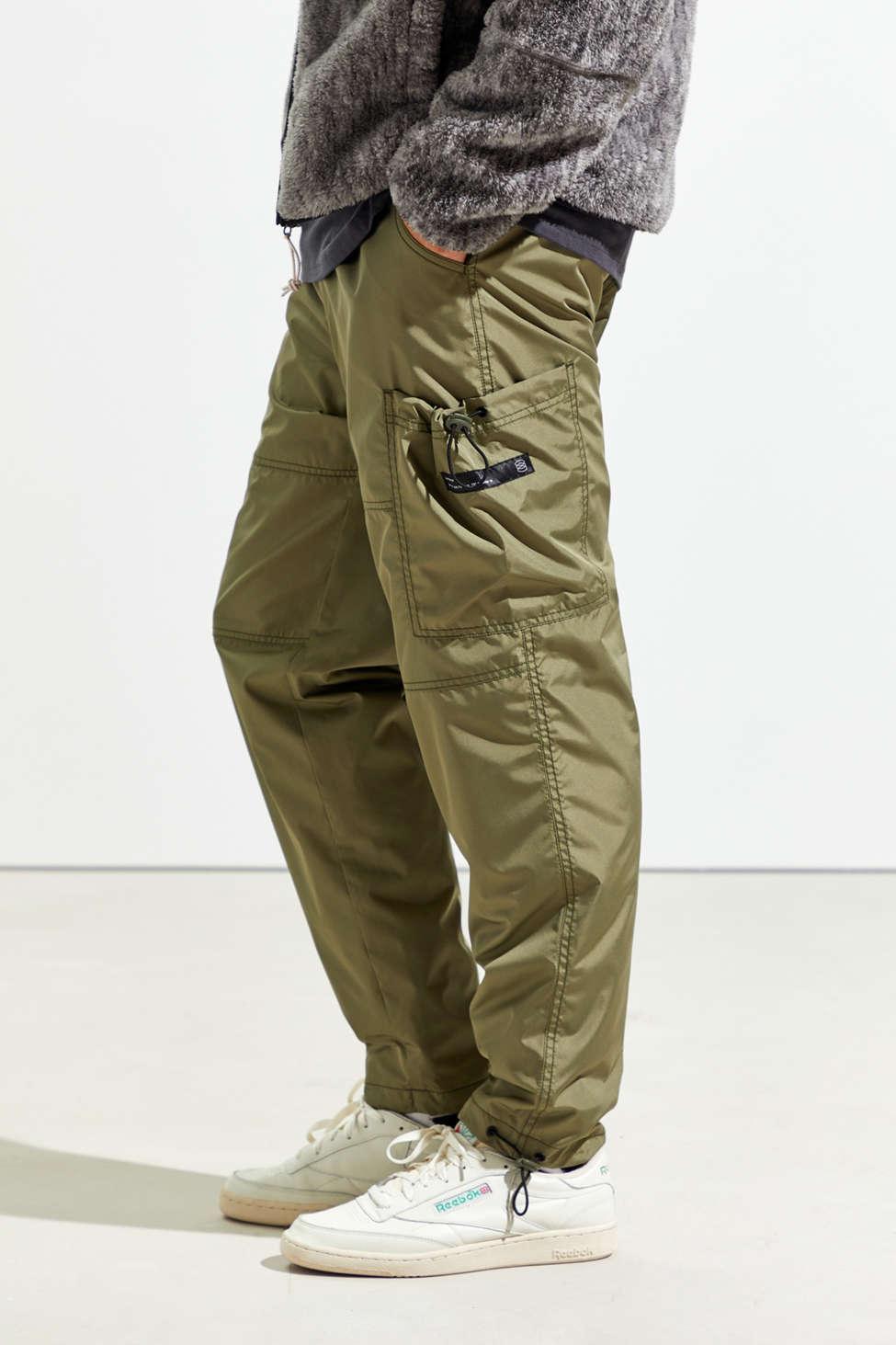 Summer thin functional wind pants men's loose hip-hop big pocket overalls