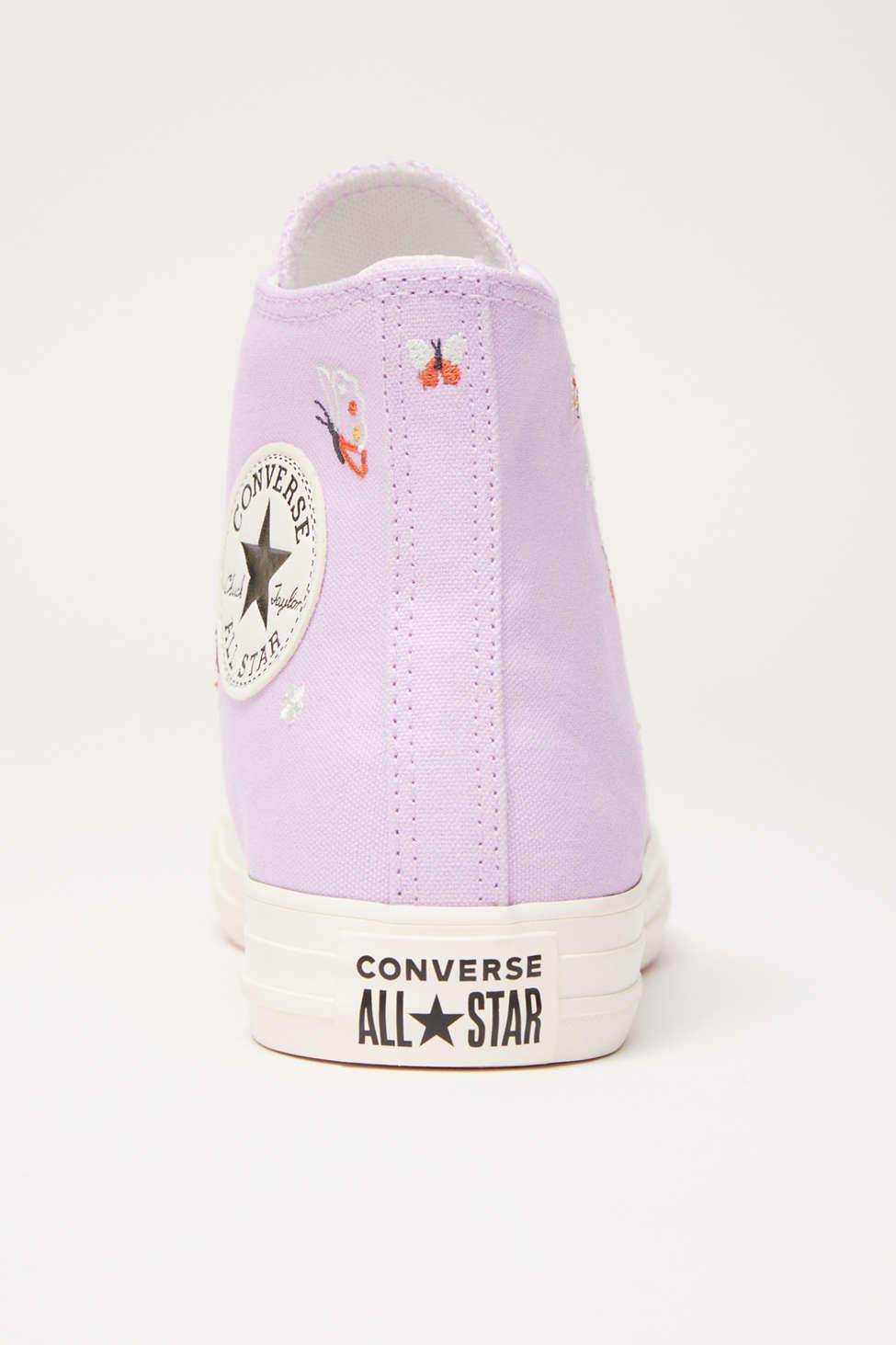 Converse Chuck Taylor All Star Butterfly Wings High Top Sneaker in Pink