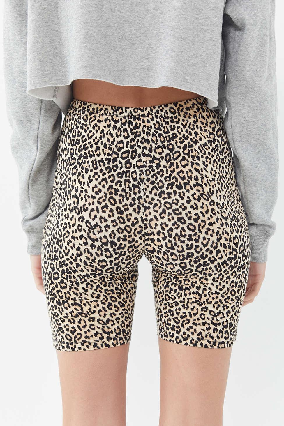 Leopard Print Bike Shorts on Sale, 54 