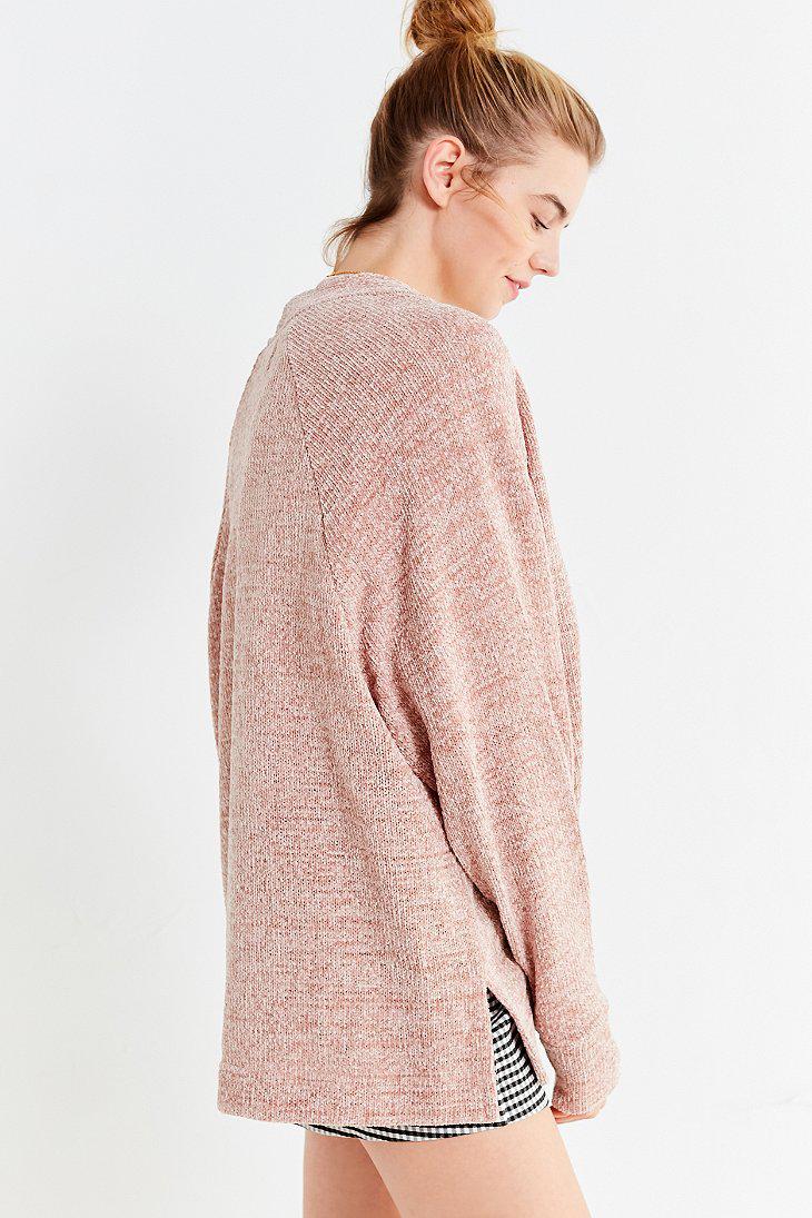 Uo Cozy Cardigan in Pink 
