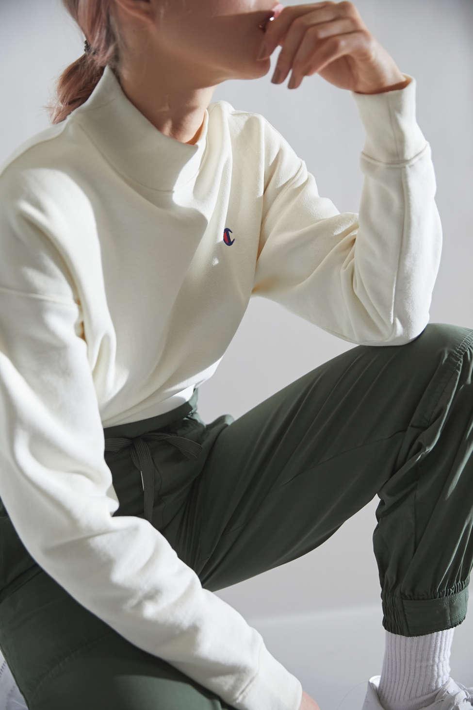 champion uo exclusive reverse weave mock neck sweatshir