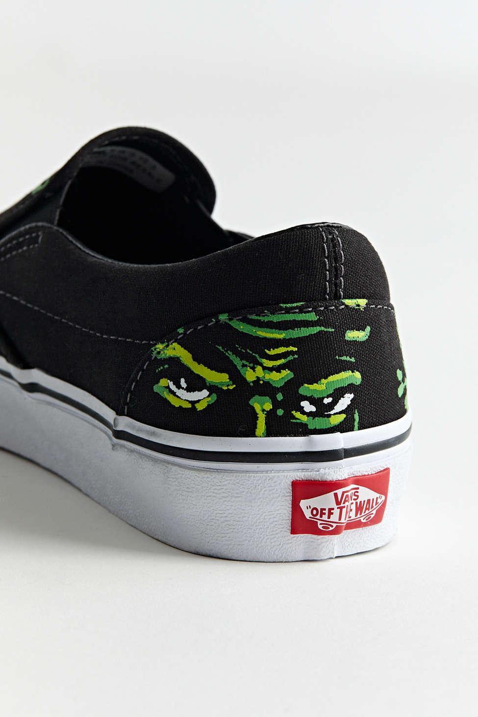 Vans Eyes In The Dark Slip-on Sneaker in Green for Men | Lyst