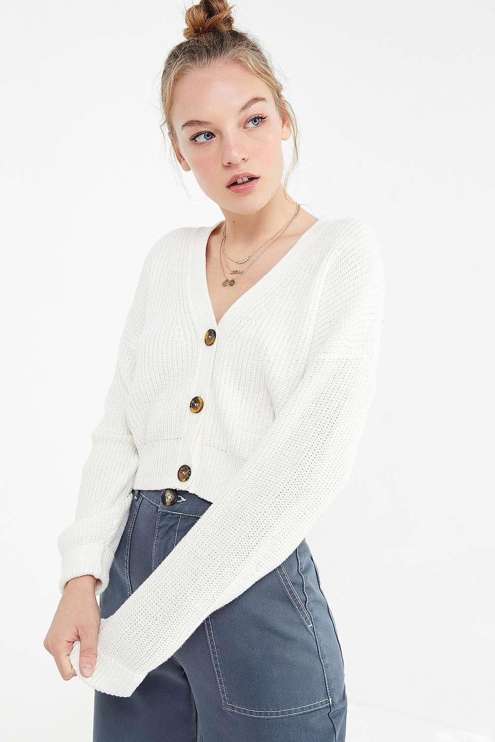 Urban outfitters store white cardigan