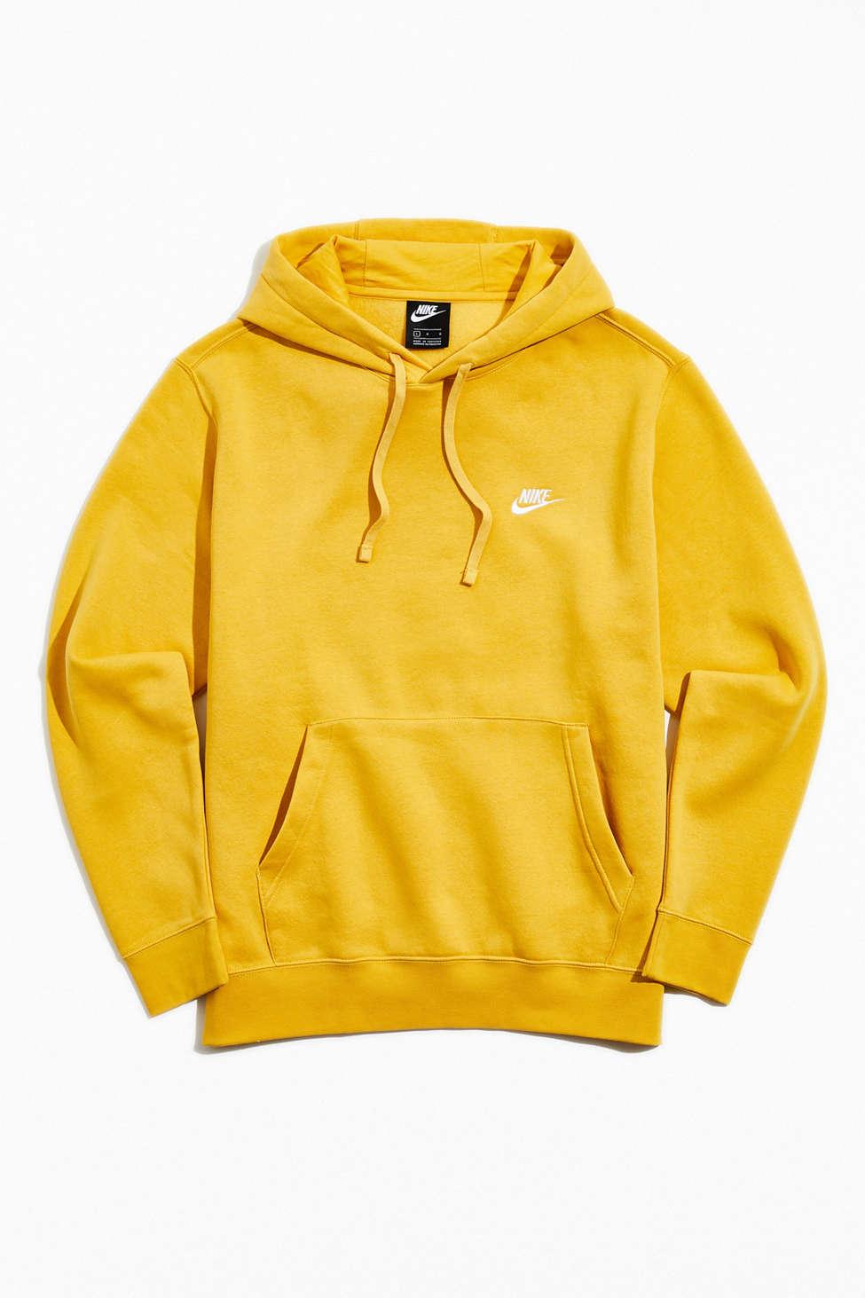 Nike Club Fleece Sweatshirt in Yellow for | Lyst