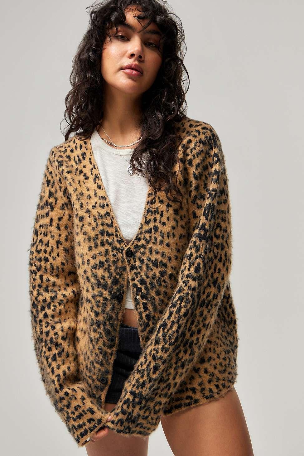 ジャケット・アウター HUF 22AW LEOPARD CARDIGAN HUF（ハフ）の「HUF LEOPARD CARDIGAN / HUF カーディガン