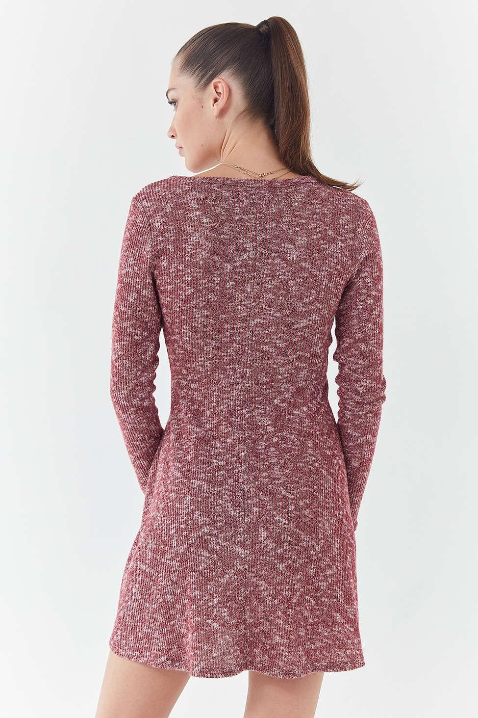 urban outfitters red wrap dress
