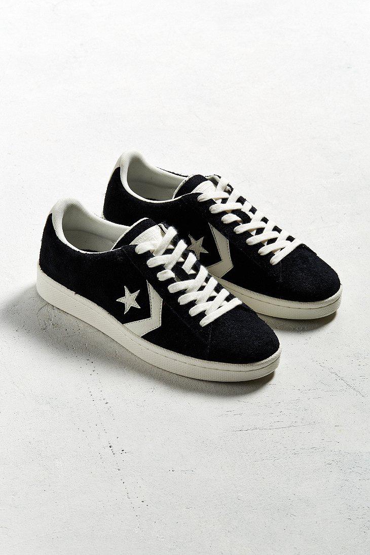 Converse Converse Pro Leather Suede Ox Sneaker in Black for Men | Lyst