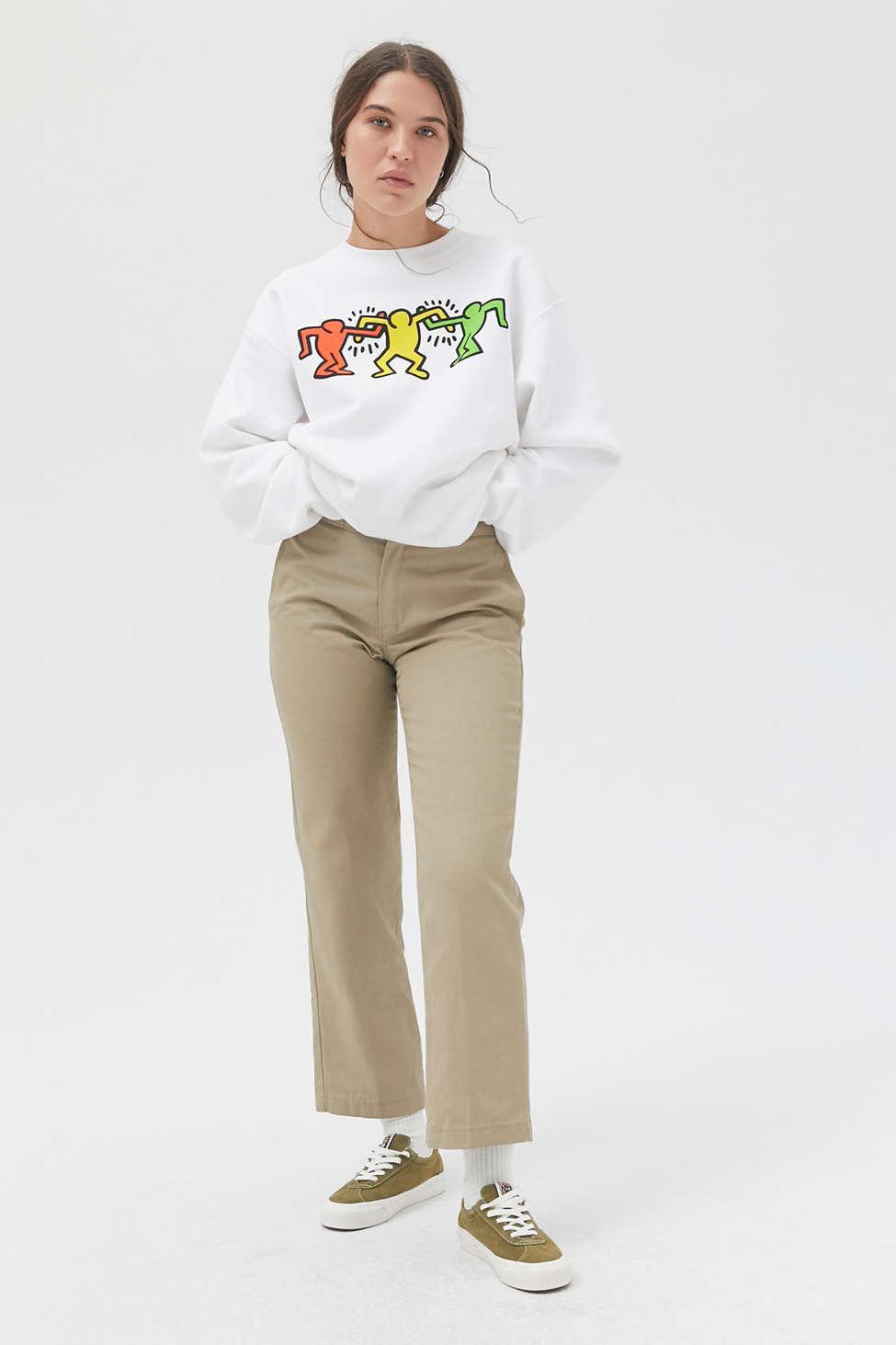 Urban Outfitters Keith Haring Washed Sweatshirt in White | Lyst