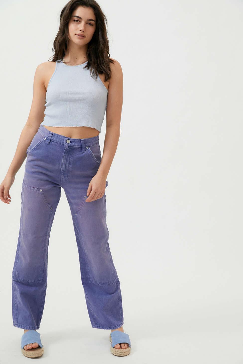 BDG High-waisted Carpenter Jean in Purple Lyst