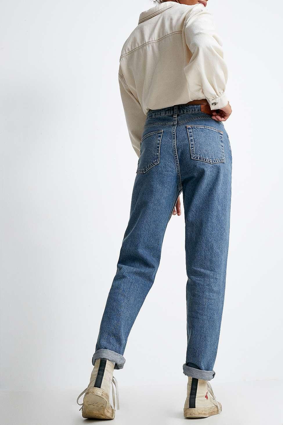 bdg dark vintage wash mom jeans