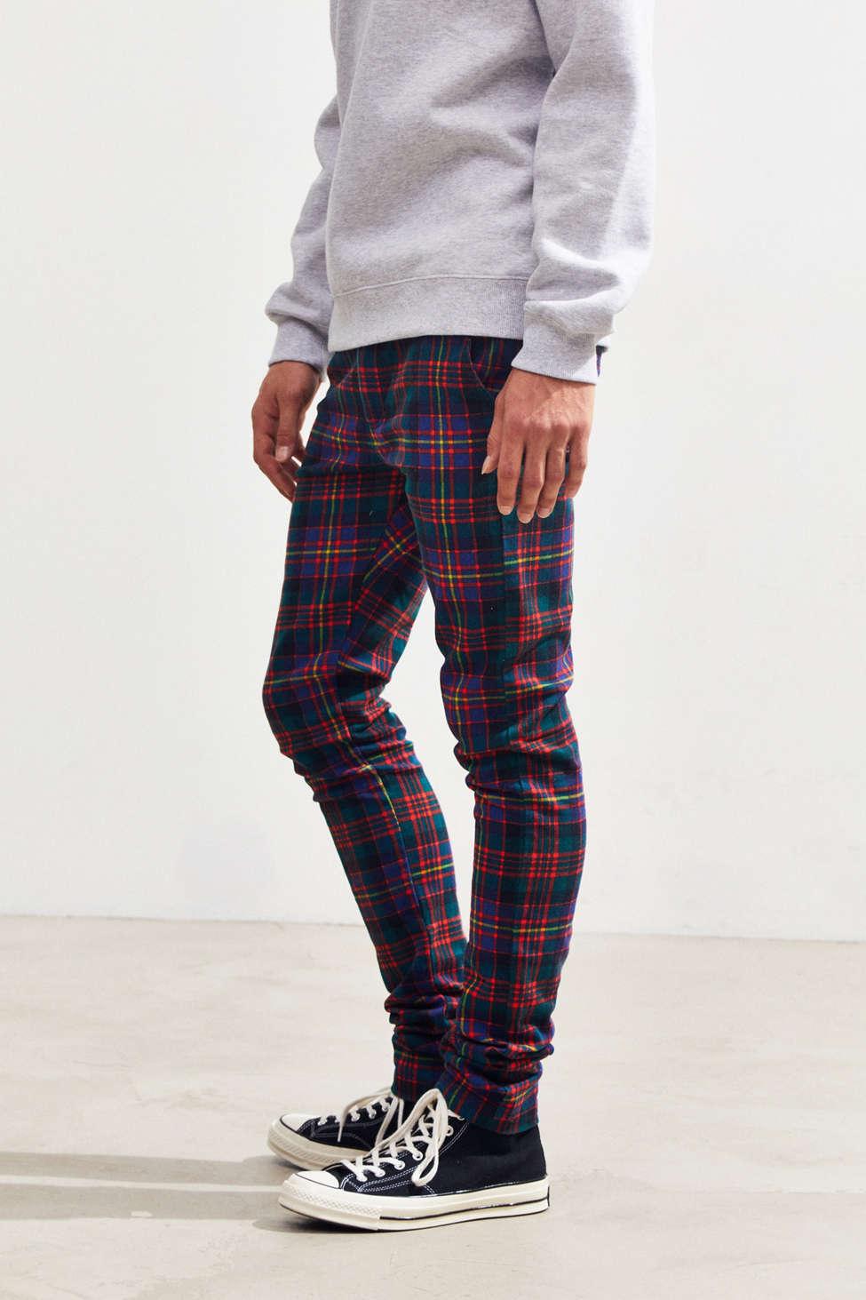 uo tartan skinny pant