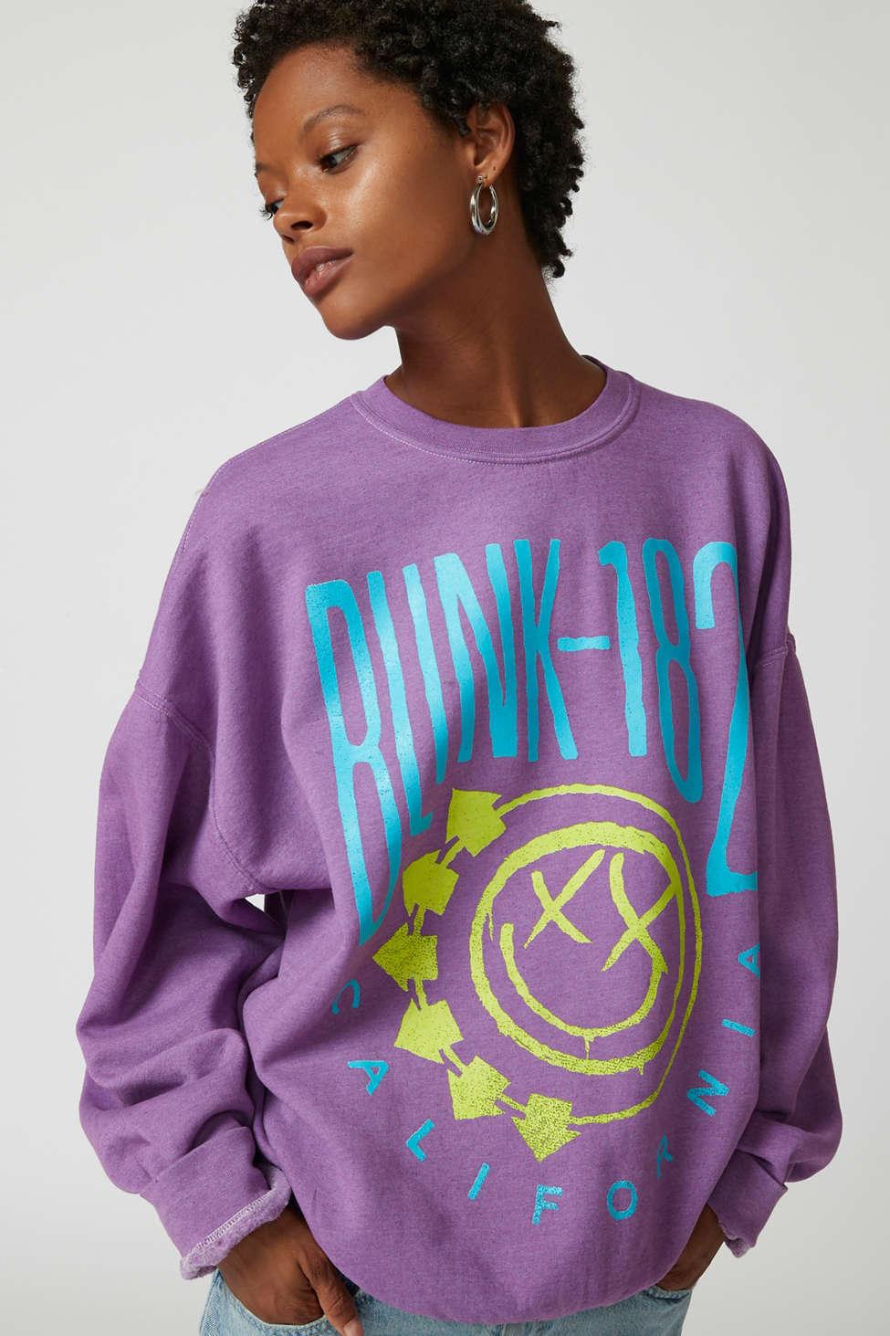 Urban Outfitters Blink 182 Punk Rock Sweatshirt In Purple,at | Lyst