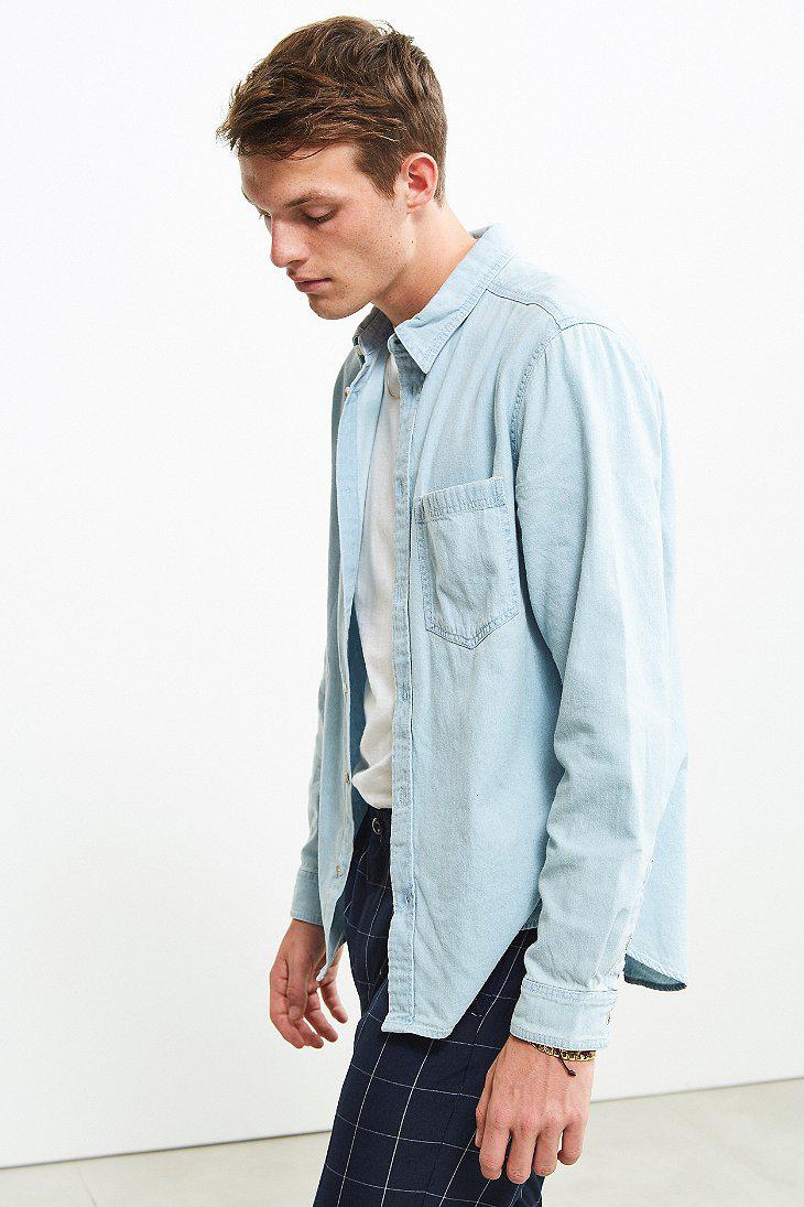 Lyst - Urban Outfitters Bdg '90s Denim Button-down Shirt in Blue for Men