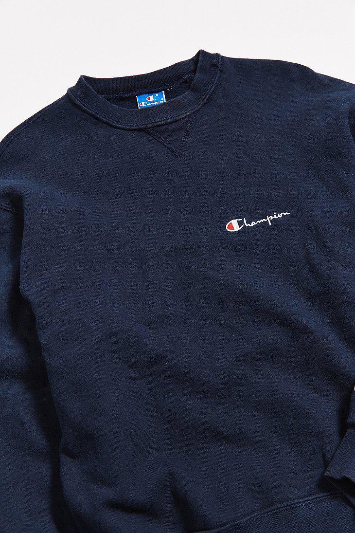 navy champion crewneck