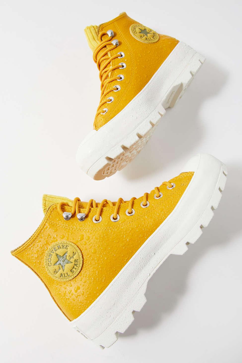 Converse Converse Chuck Taylor All Star Lugged High Topsneaker in Yellow |  Lyst