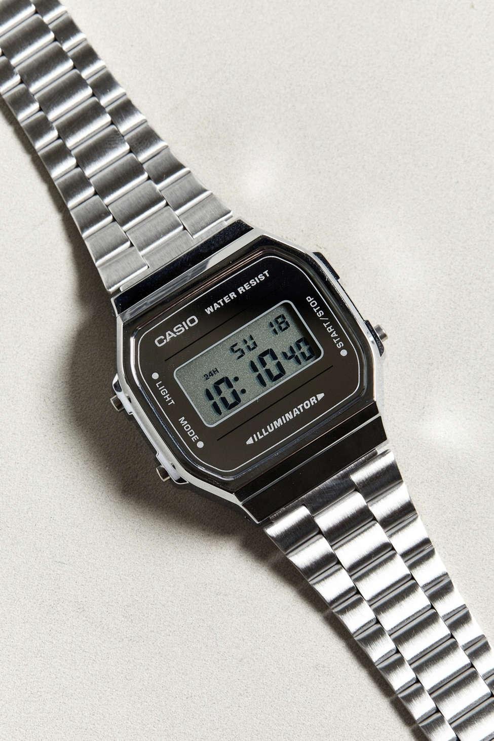 G-Shock Vintage Silver Digital Watch Metallic for Men | Lyst