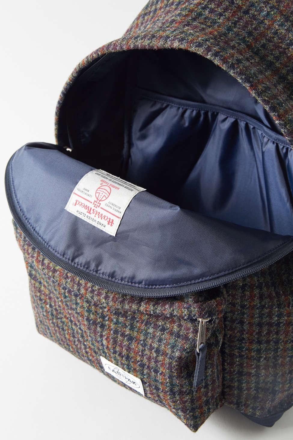 eastpak harris tweed backpack