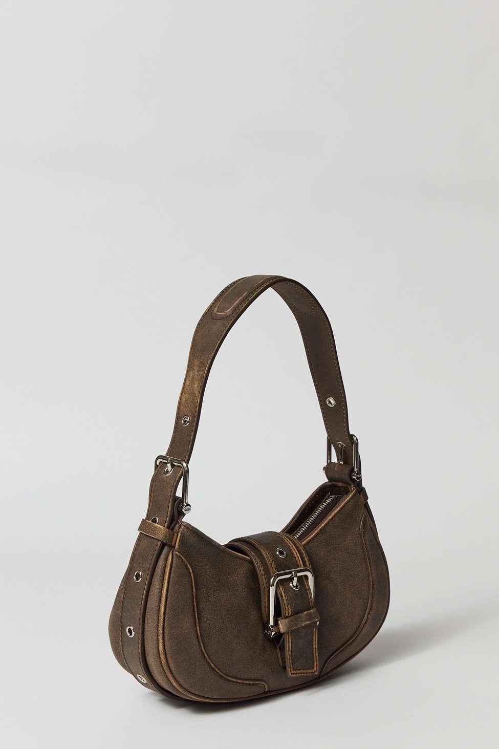OSOI Vintage Hobo Brocle Bag In Brown,at Urban Outfitters in Black