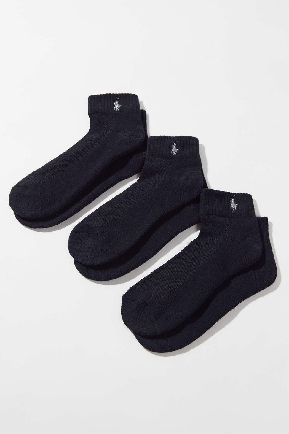 Polo Ralph Lauren Sport Quarter Sock 3pack in Blue Lyst