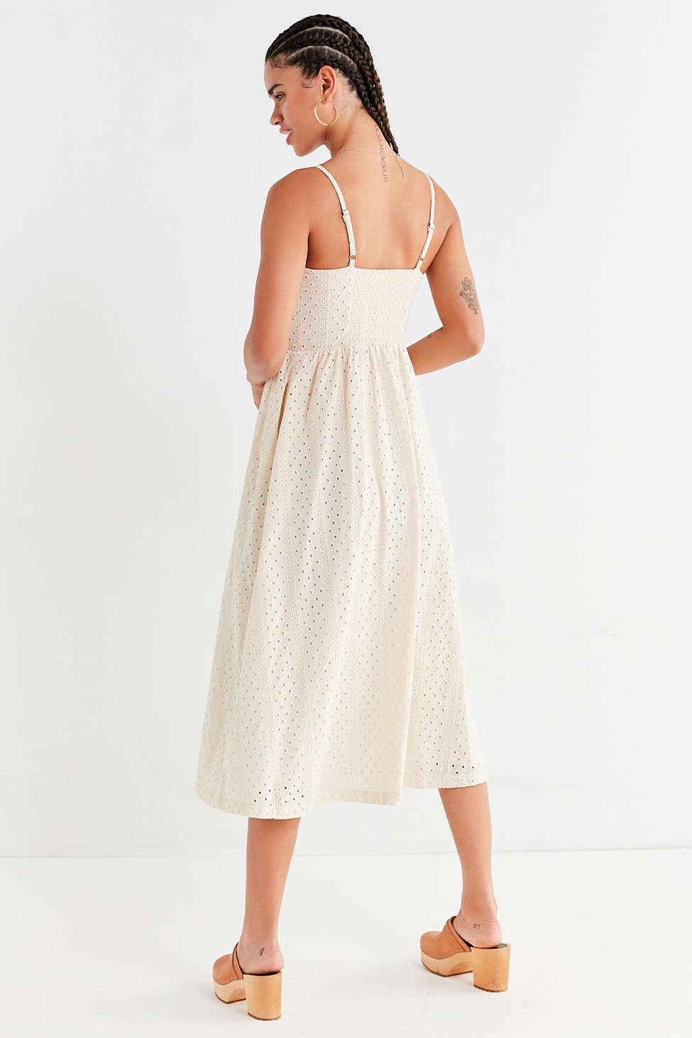urban outfitters white button down dress