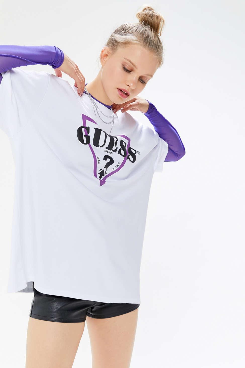 guess oversized logo tee