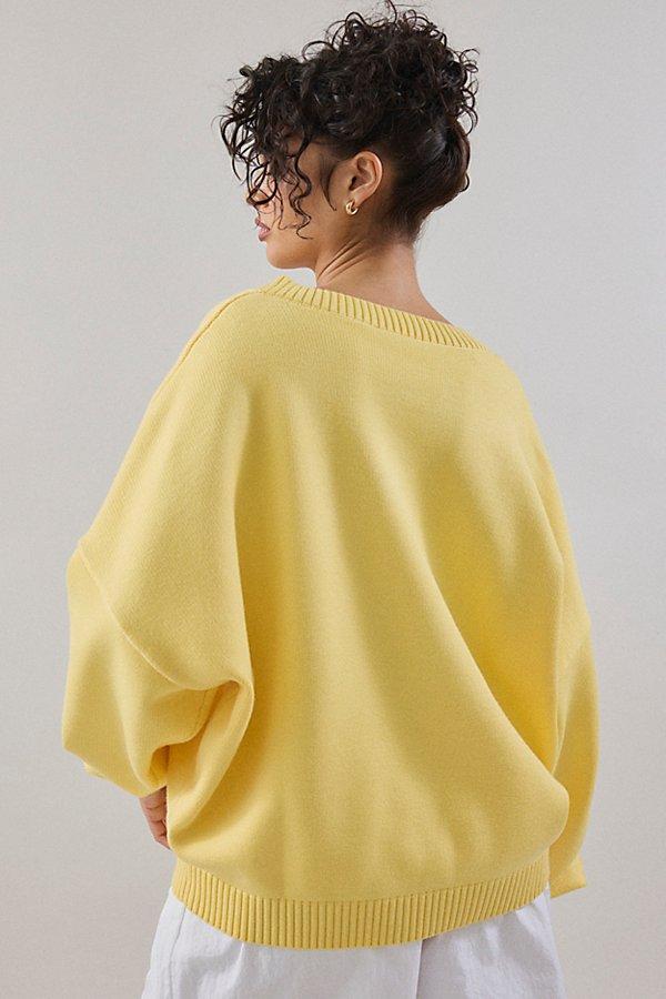 アウターその他 Fallett FallettXLee Flower Knit Top Yellow FA2309KT01YL Wvapzxx Wool Sweater for Women Fall Winter O Neck Long