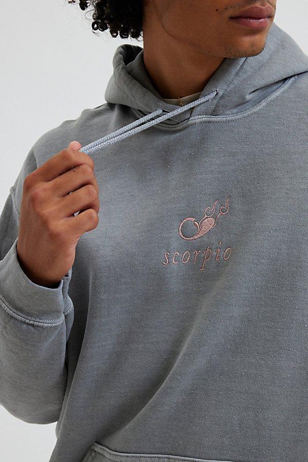 Urban Outfitters Embroidered Zodiac Pullover Hoodie in Gray for Men Lyst