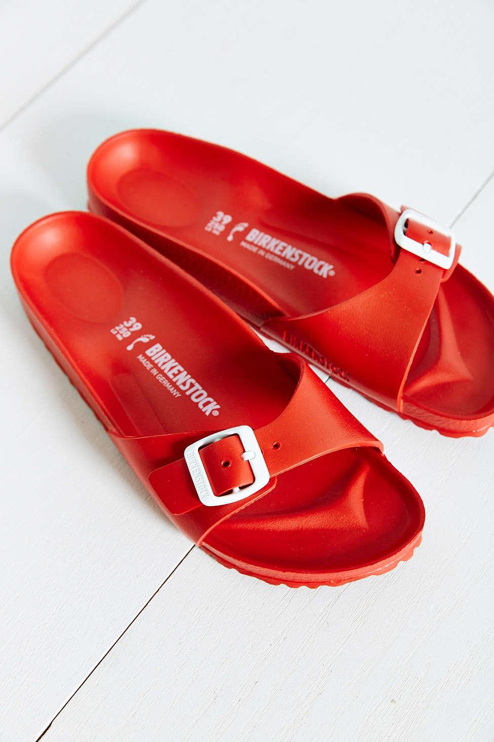 Rubber birkenstock deals red