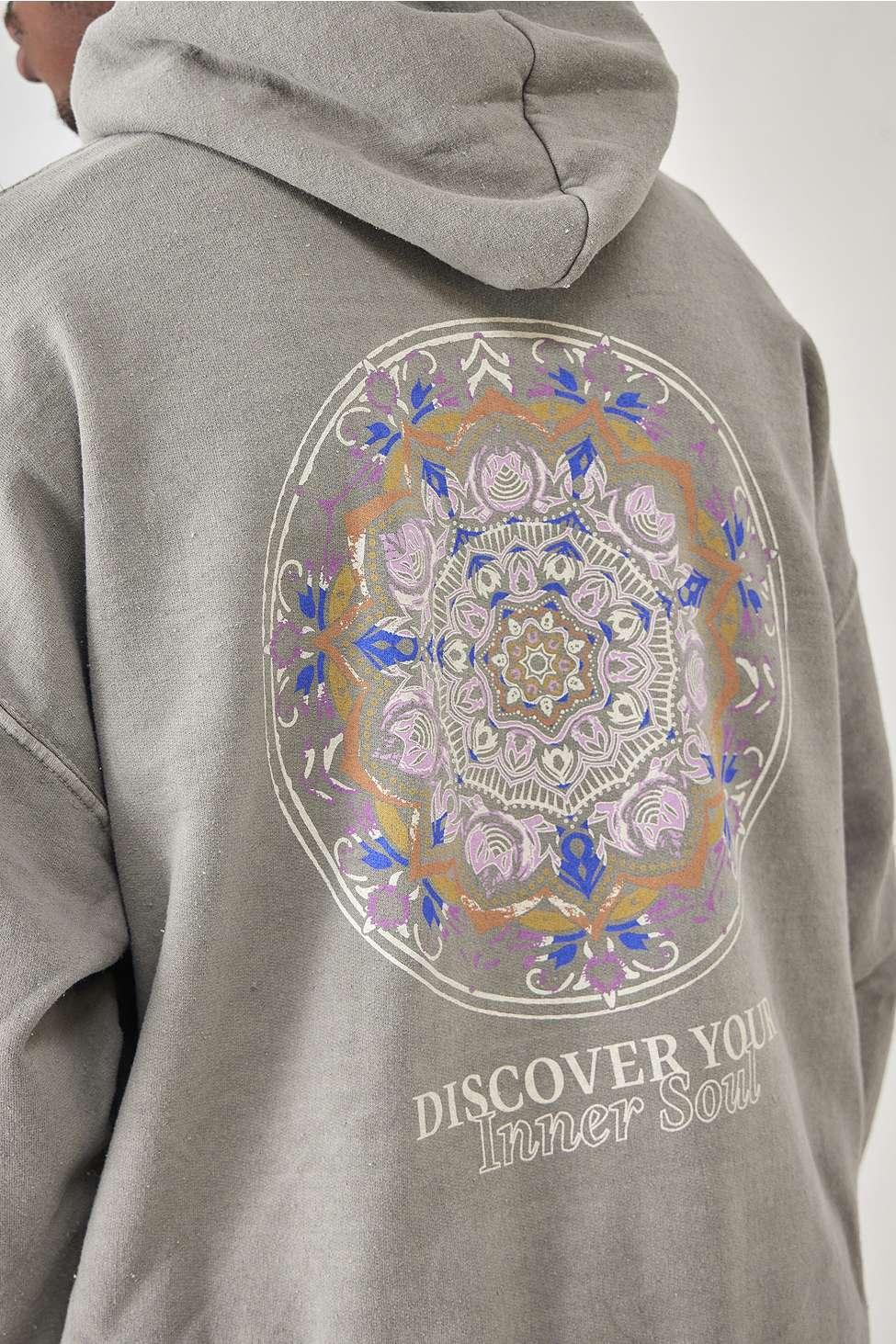 Urban Outfitters Uo hoodie discover mandala in grau in Grau fur Herren Lyst DE