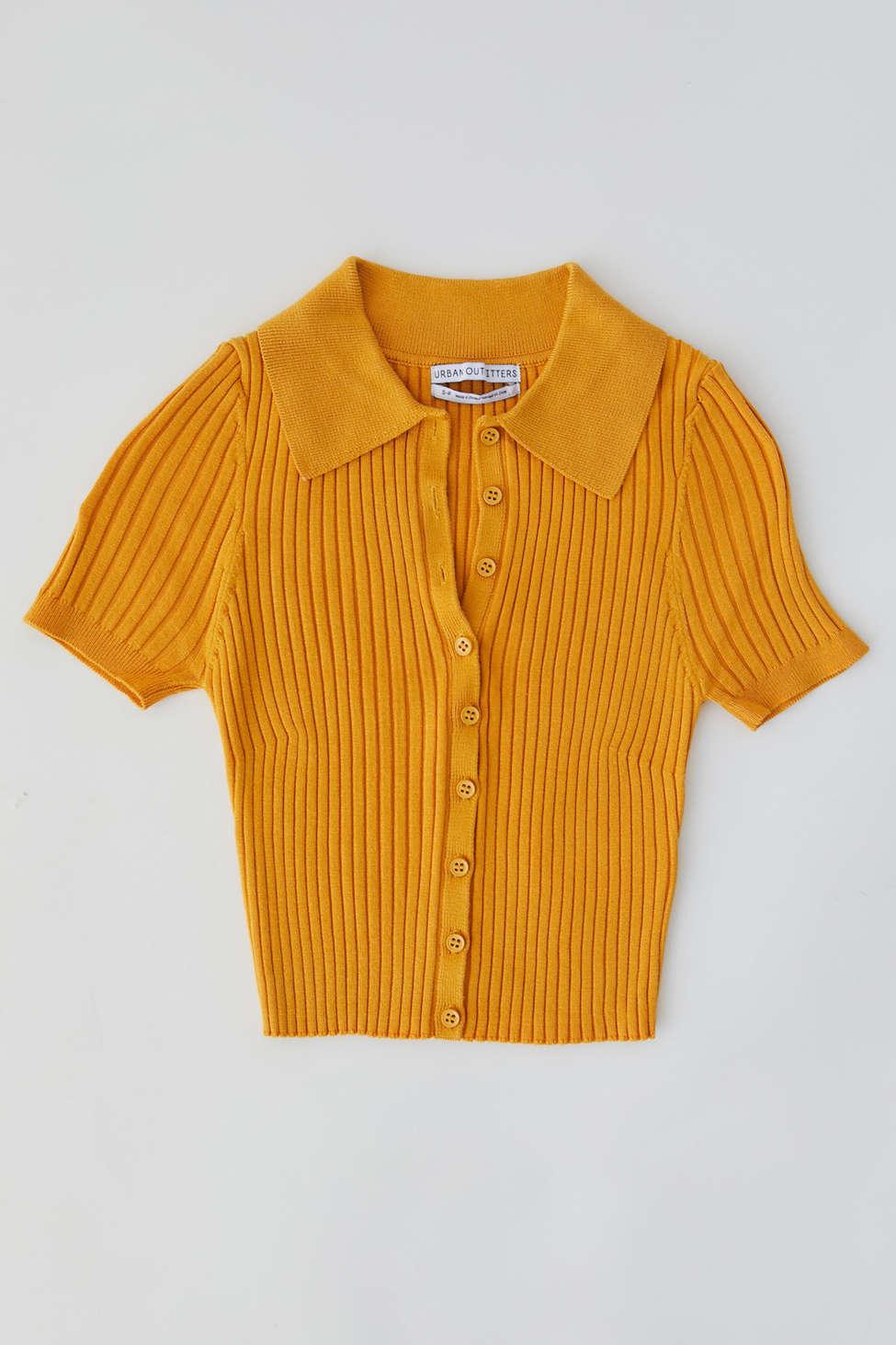polo button down sweater