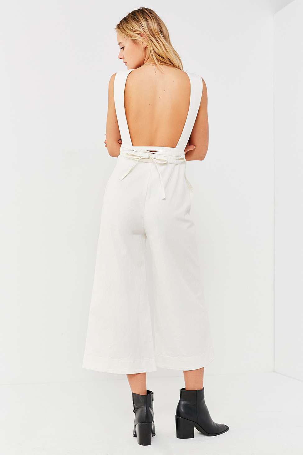 urban outfitters white jumpsuit