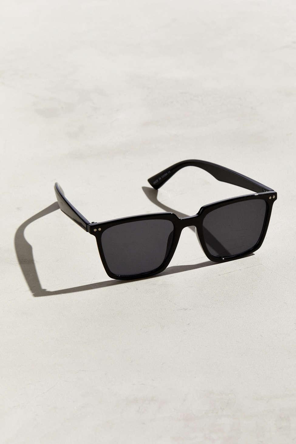 Urban Outfitters Herman Thin Square Sunglasses in Black for Men Lyst