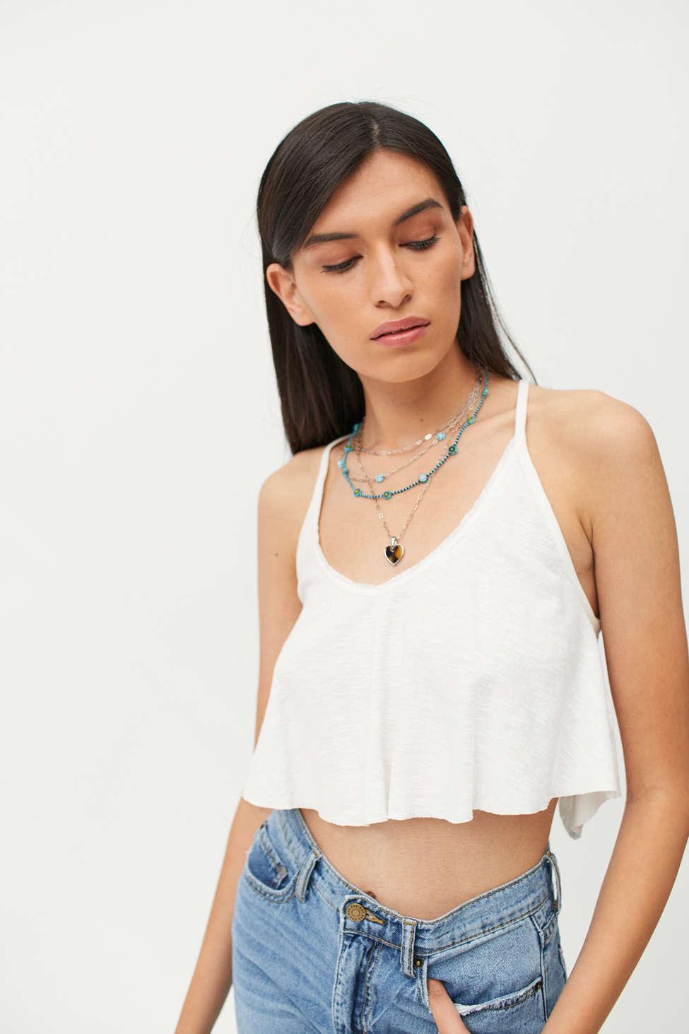 Urban Outfitters Uo Ontario Swing Tank Top in White