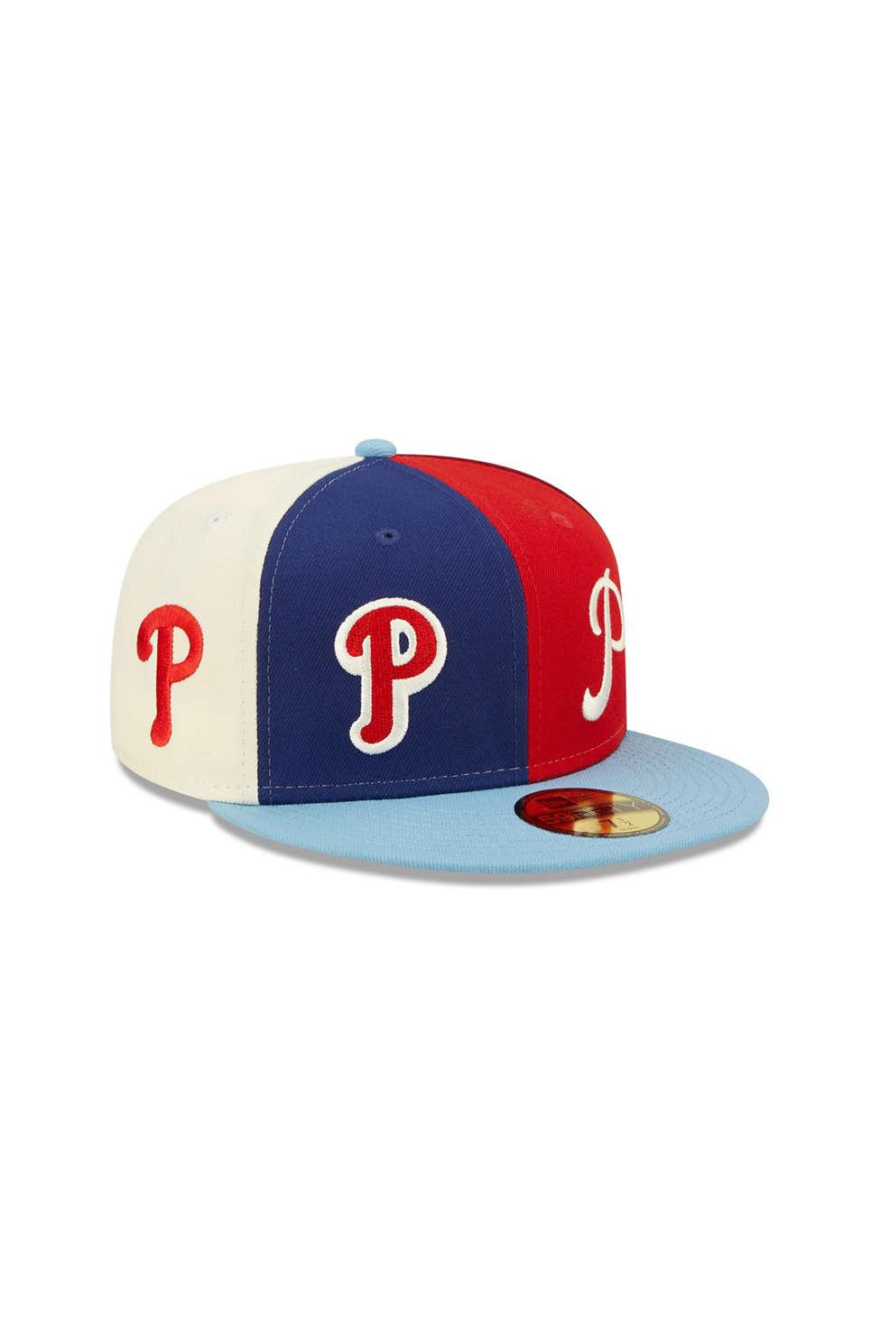 KTZ 59fifty Philadelphia Phillies Logo Pinwheel Fitted Hat in Red