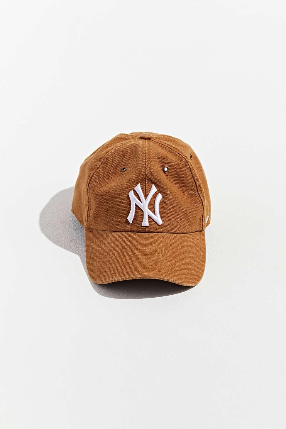 Men's Carhartt x '47 Brown New York Jets Captain Snapback Hat