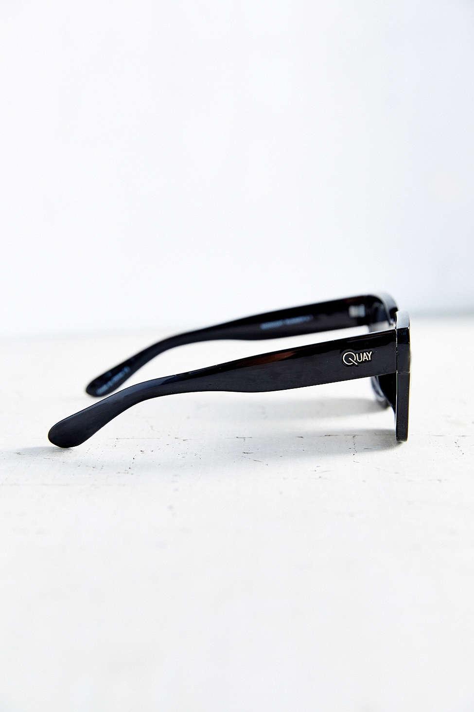 Quay Midnight Runner Sunglasses in Black | Lyst