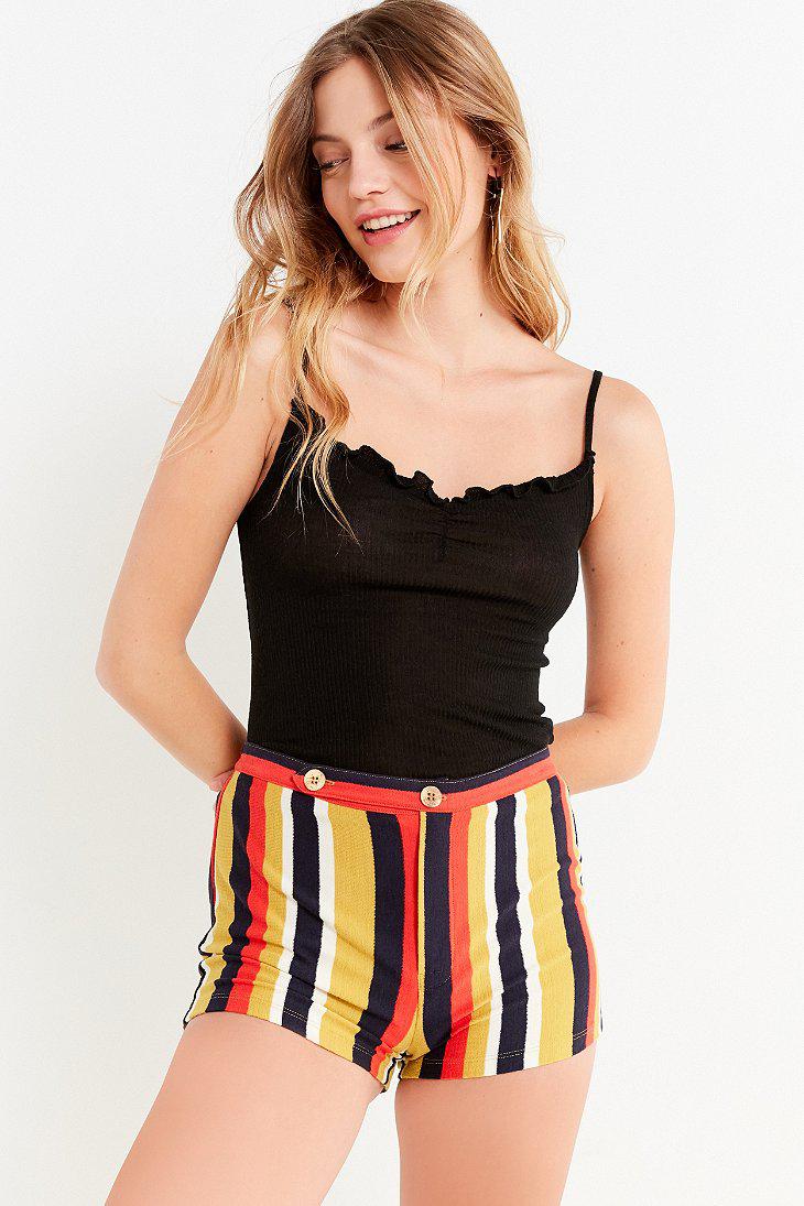 Synthetic Uo Ant Striped Short 