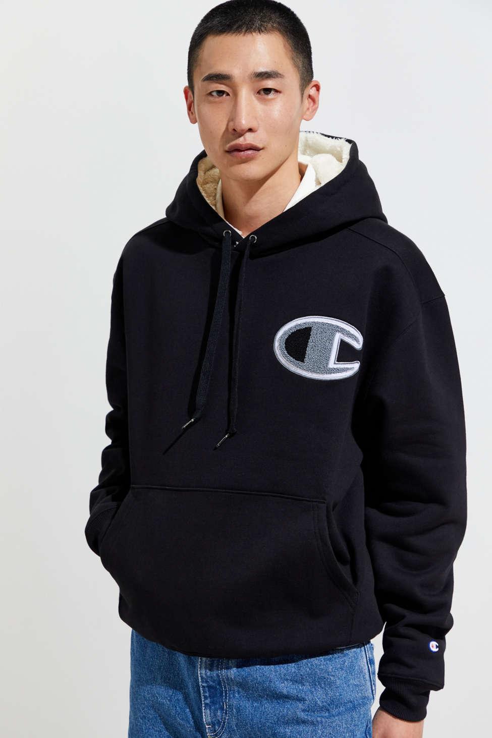 champion sherpa fleece hoodie