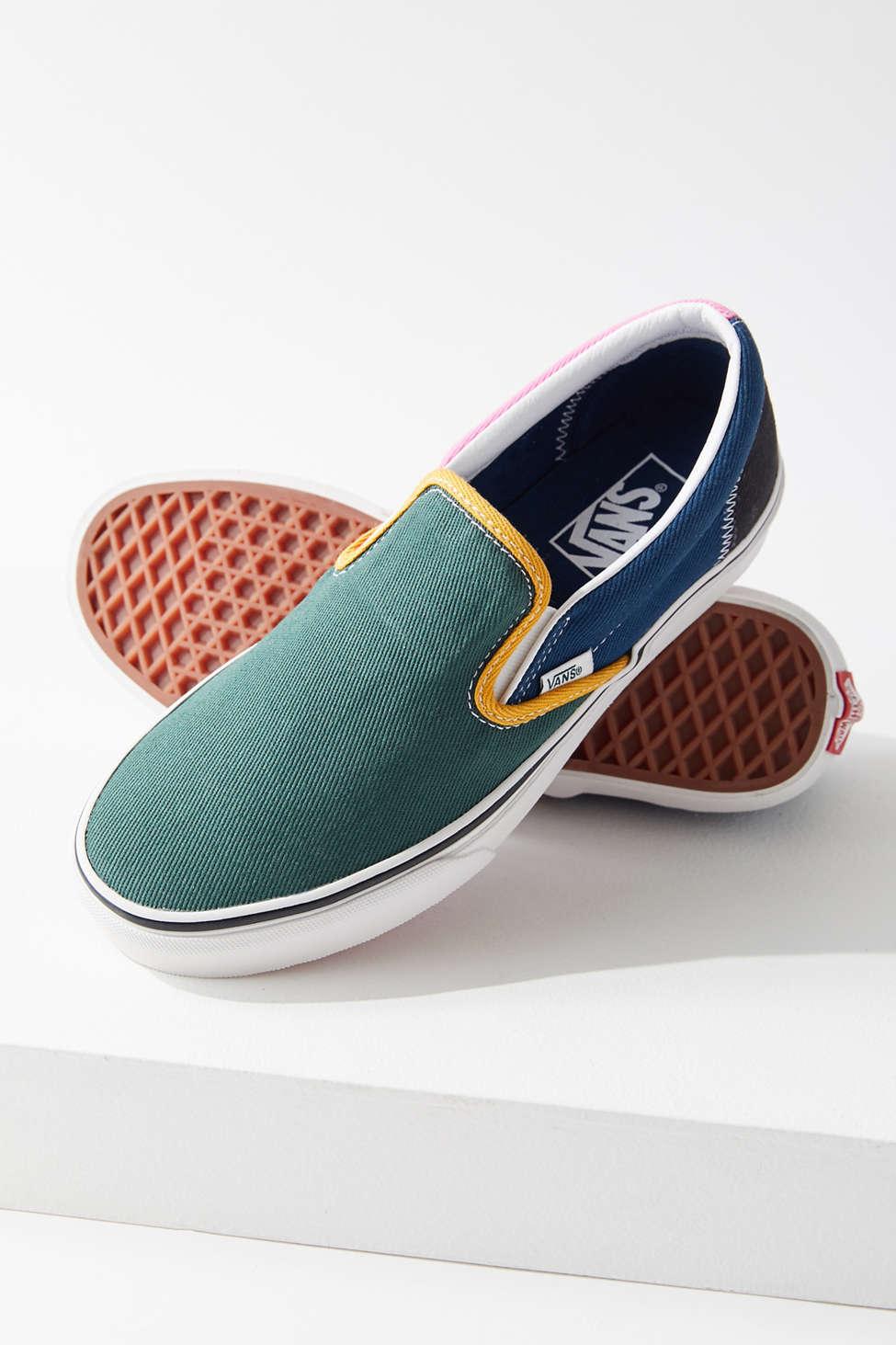vans color block slip on