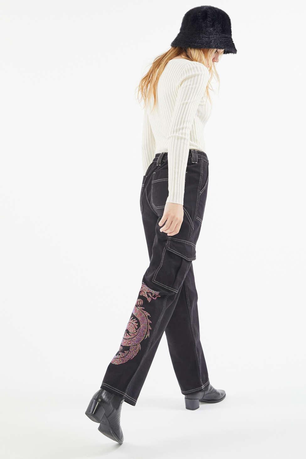 BDG Denim High-waisted Diamante Skate 