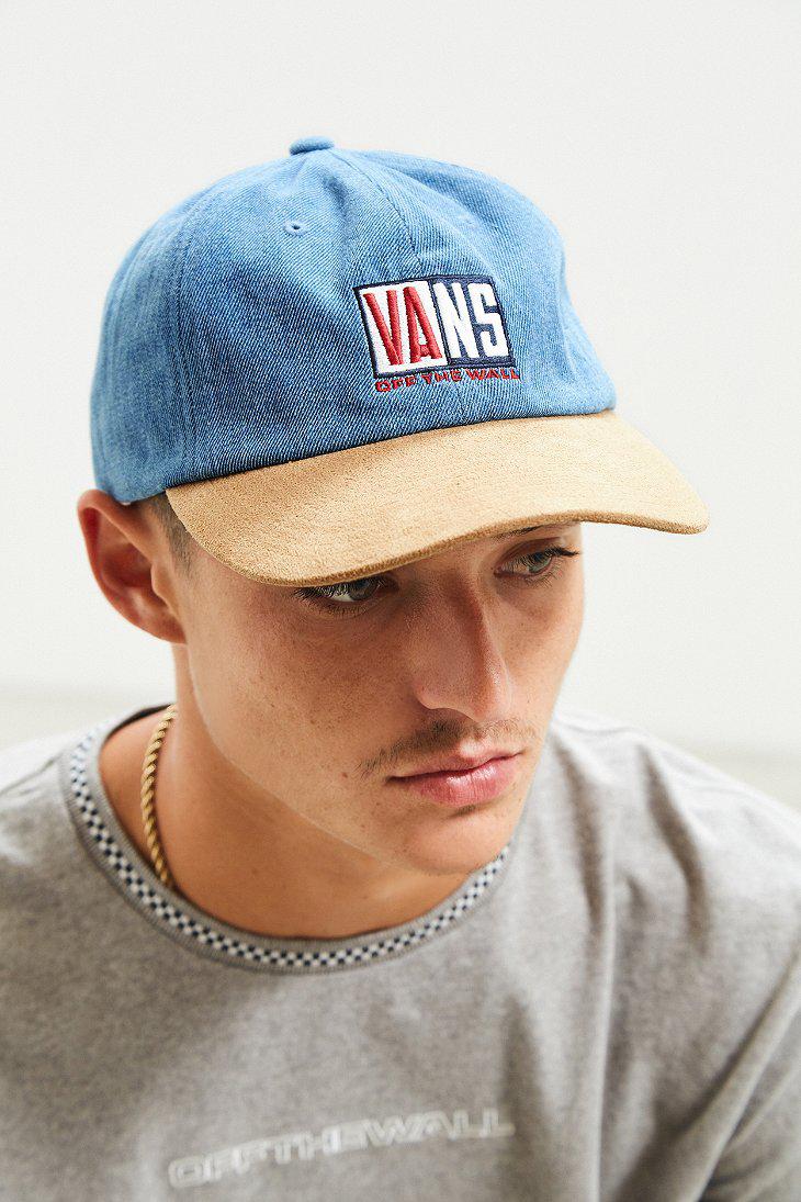 Suede Bill Baseball Hat in Light (Blue) for Men - Lyst