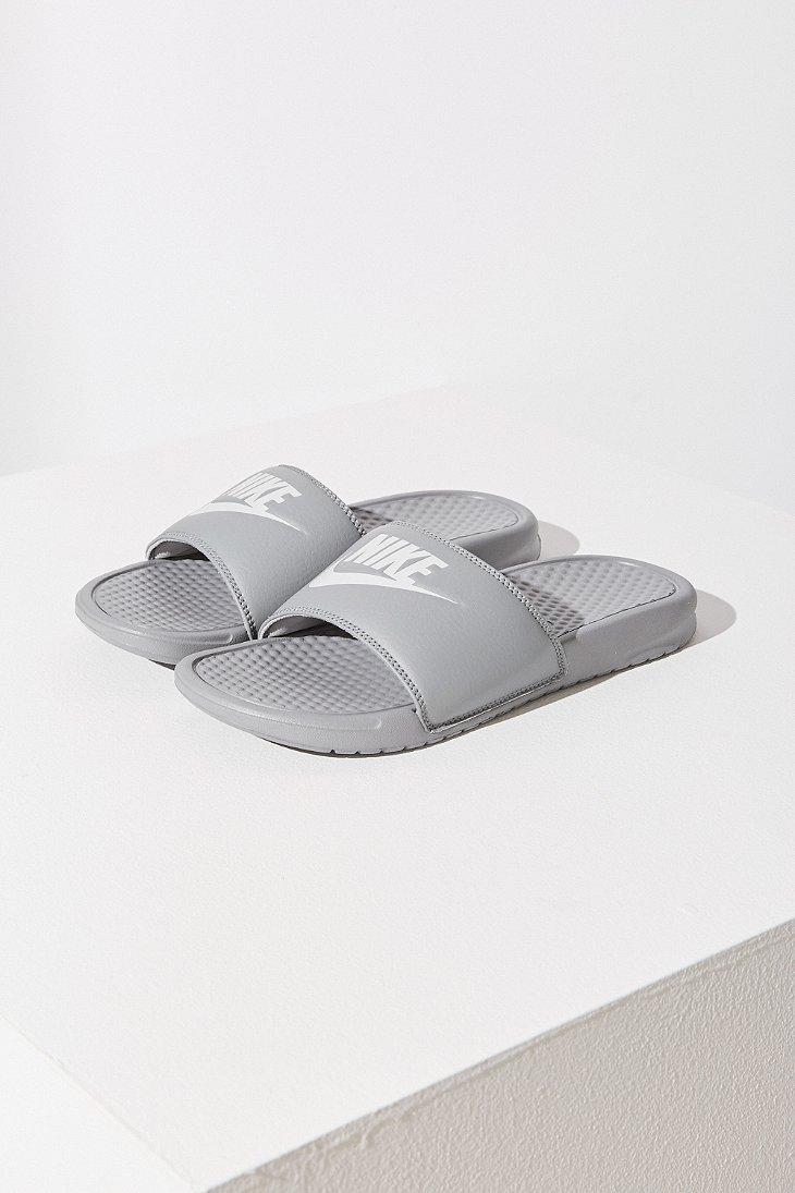 Nike Benassi Jdi Slide in Gray | Lyst