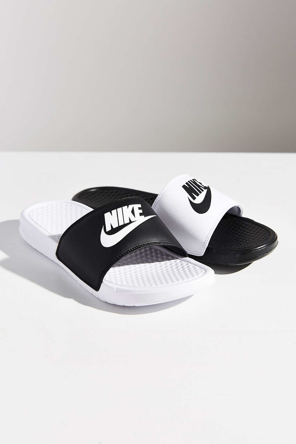Nike Synthetic Benassi Jdi Mismatch Slide in Black & White (Black) - Lyst